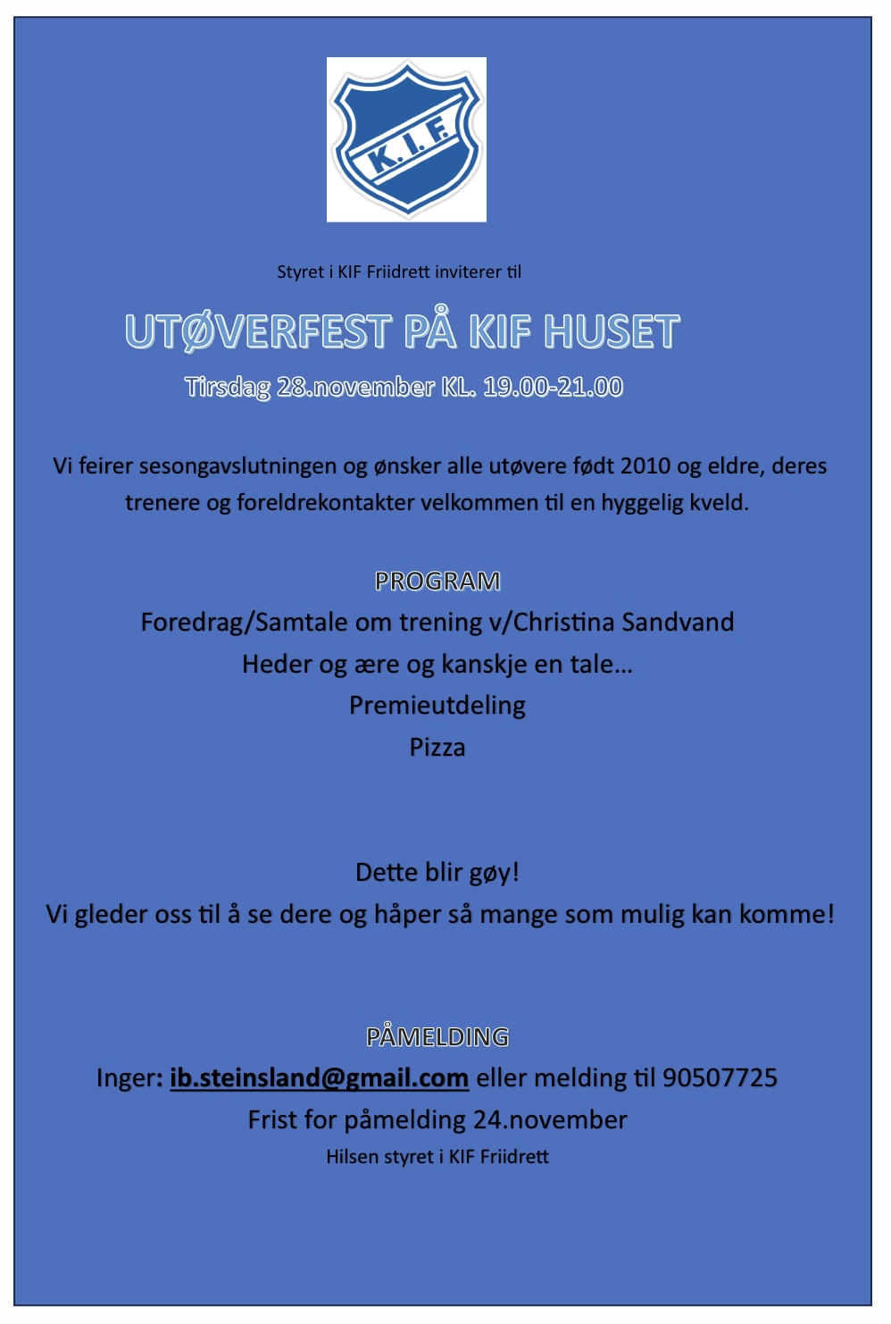 Utøverfest